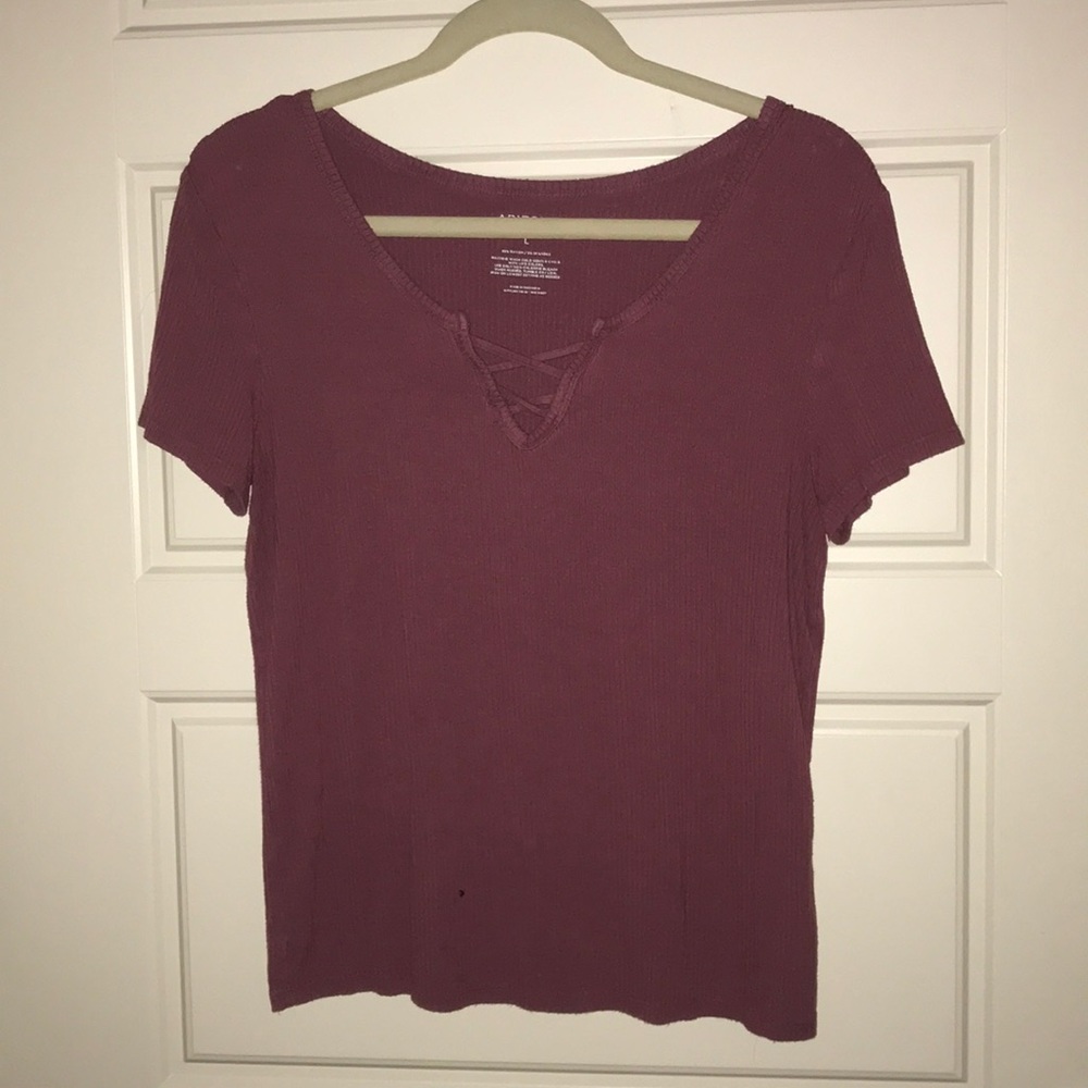 Front cross short sleeve shirt